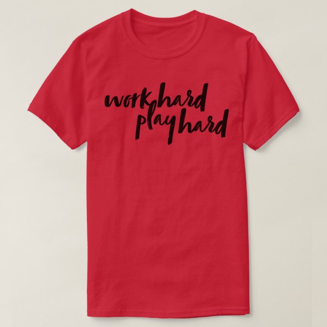 Camiseta Trabajo duro 19 (Diseño del anverso)