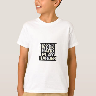 Camiseta Trabajo duro jugar tan duro - Día del trabajo Grac