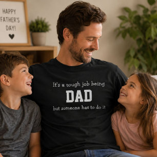Camiseta Trabajo Duro Ser Papá Regalo Divertido Día del Pad