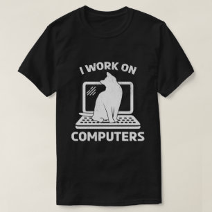 Camiseta Trabajo en computadoras regalo divertido para aman