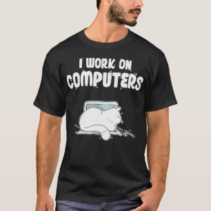 Camiseta Trabajo En Computadoras Tecnologías De Información