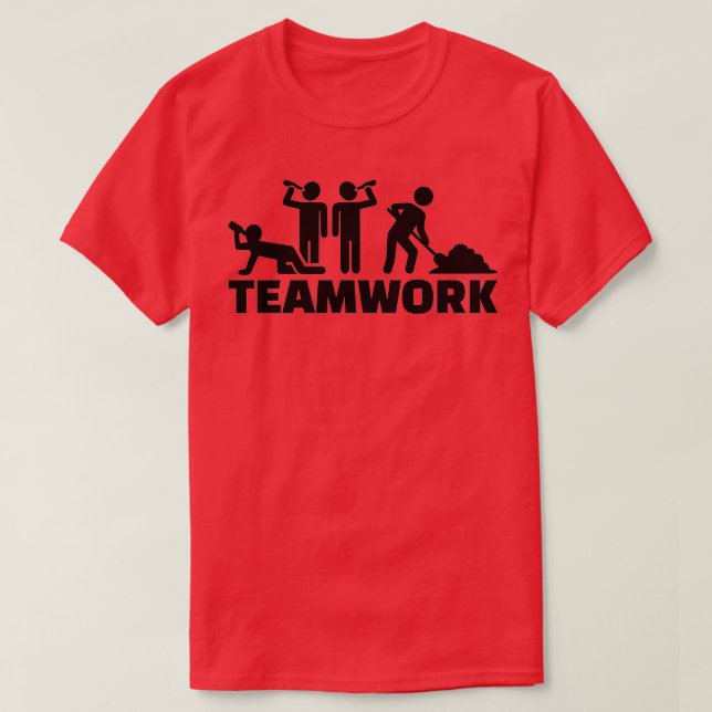 Camiseta Trabajo en equipo (Diseño del anverso)