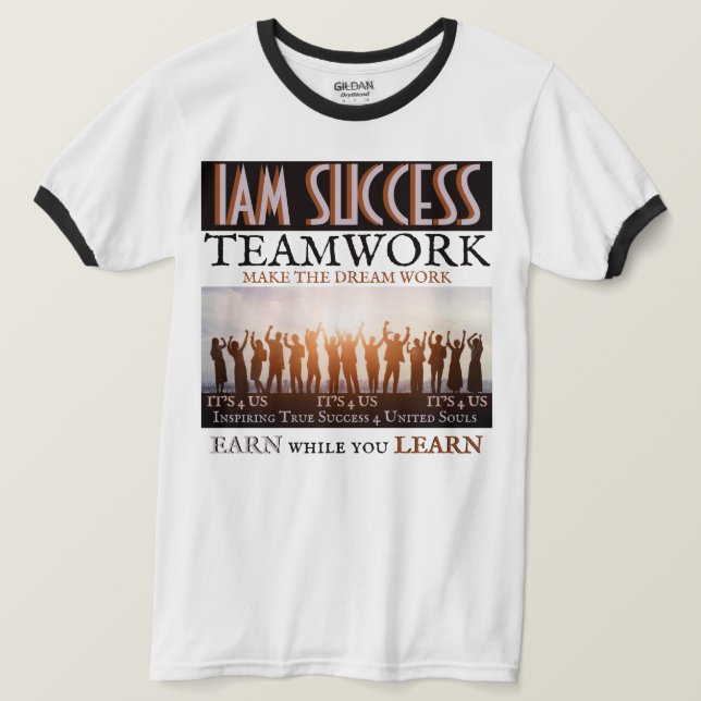 CAMISETA TRABAJO EN EQUIPO (Anverso del diseño)