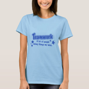 Camiseta Trabajo en equipo mucha gente que hace cosas mi