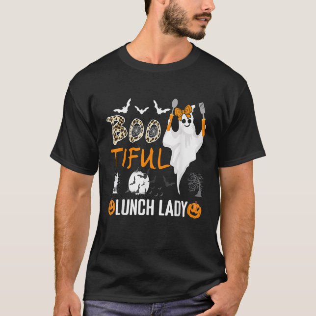 Camiseta Trabajo en la cafetería de la escuela Leopard Lunc (Anverso)