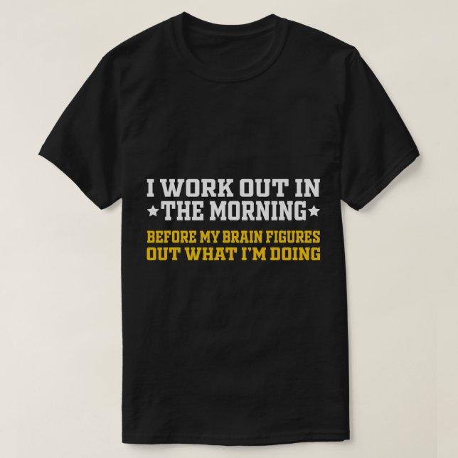 Camiseta Trabajo En La Mañana Calisthenics Gym F (Diseño del anverso)