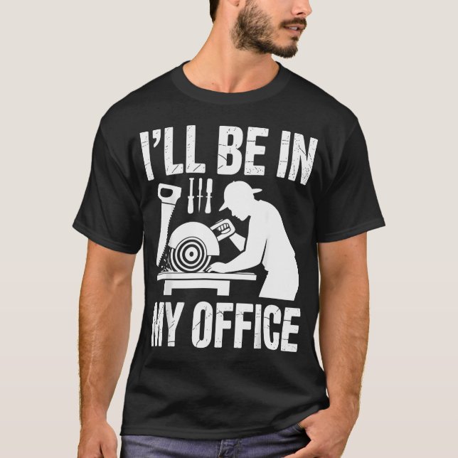 Camiseta Trabajo en madera Carpintero genial (Anverso)