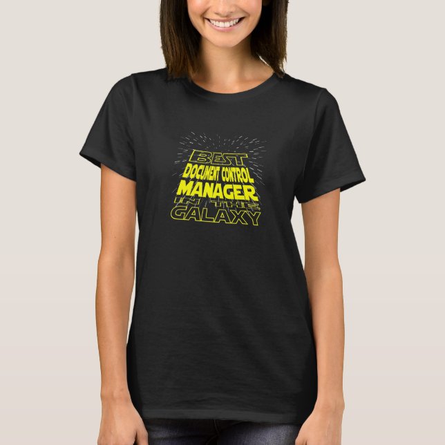 Camiseta Trabajo Guay Galaxy de Document Control Manager (Anverso)