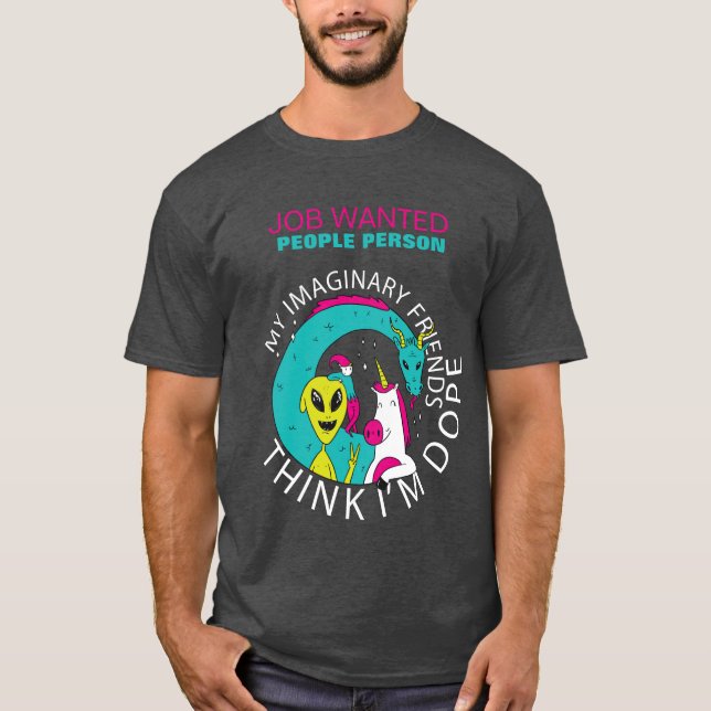Camiseta TRABAJO GUSTADO Gente Cómputo de empleo (Anverso)
