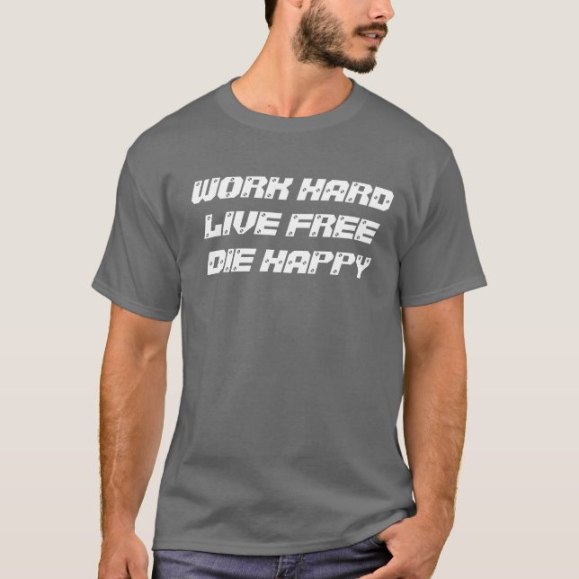 CAMISETA TRABAJO HARDLIVE FREEDIE FELIZ (Anverso)