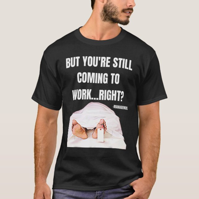 Camiseta Trabajó hasta la muerte Trabajador de oficina Mamá (Anverso)