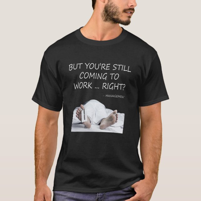 Camiseta Trabajó hasta la muerte Trabajador de oficina Mamá (Anverso)