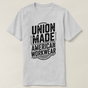 Camiseta Trabajo Industrial Americano Hecho por la Unión Vi