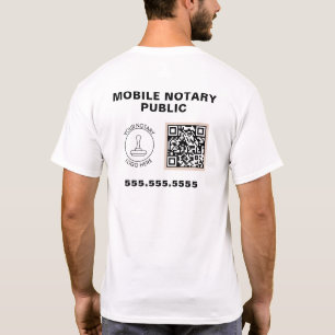 Camiseta Trabajo notarial sobre el logotipo profesional de 