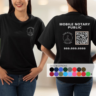 Camiseta Trabajo notarial sobre el logotipo profesional de 