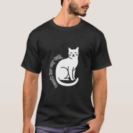Camiseta Trabajo para mi gato – Diseño divertido de citas p