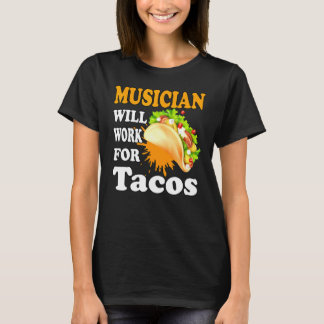 Camiseta Trabajo Por Tacosv De Música Para Hombres Mujeres