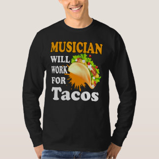 Camiseta Trabajo Por Tacosv De Música Para Hombres Mujeres