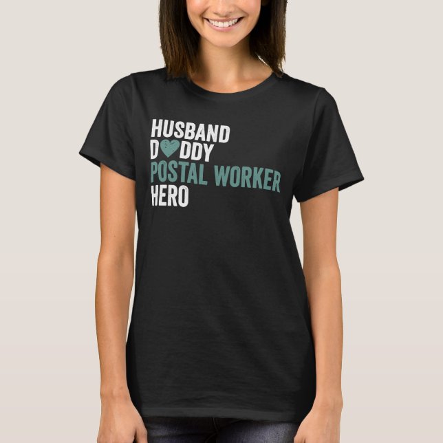 Camiseta Trabajo postal de papi papi postal con problemas (Anverso)