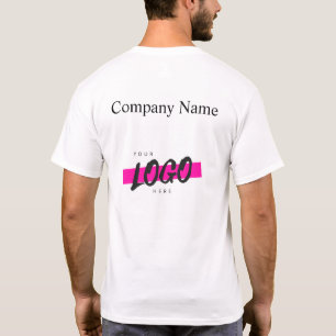 Camiseta Trabajo promocional del nombre del logotipo de la 