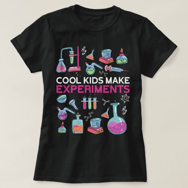 Camiseta Trabajo químico Niños de Guay hacen ciencia químic (Diseño del anverso)
