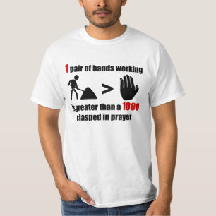 Camiseta Trabajo > rezo - para hombre