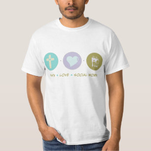 Camiseta Trabajo social del amor de la fe