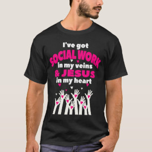 Camiseta Trabajo social Graduación cristiana de MSW 2023 M