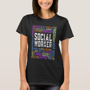 Camiseta Trabajo social Trabajadora social Mes Mujeres Jóve