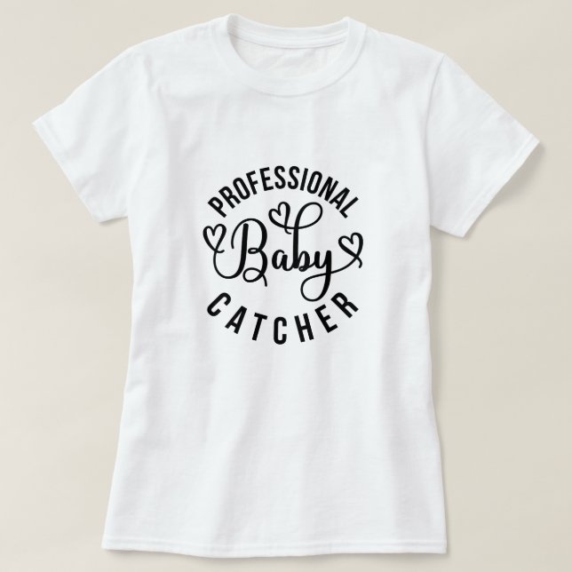 Camiseta Trabajo y parto profesional para el cuidado de beb (Diseño del anverso)