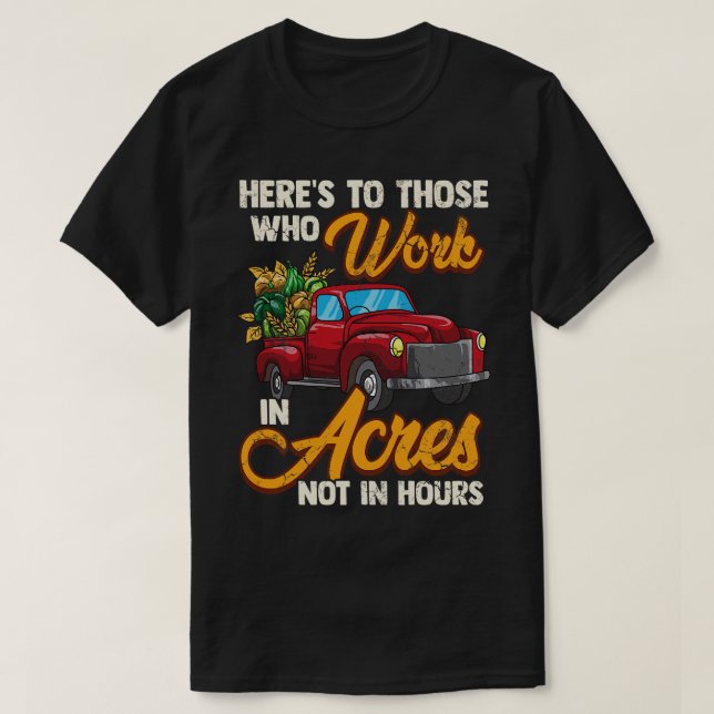 Camiseta Trabajos Agrícolas De Agricultores En La Agricultu (Diseño del anverso)
