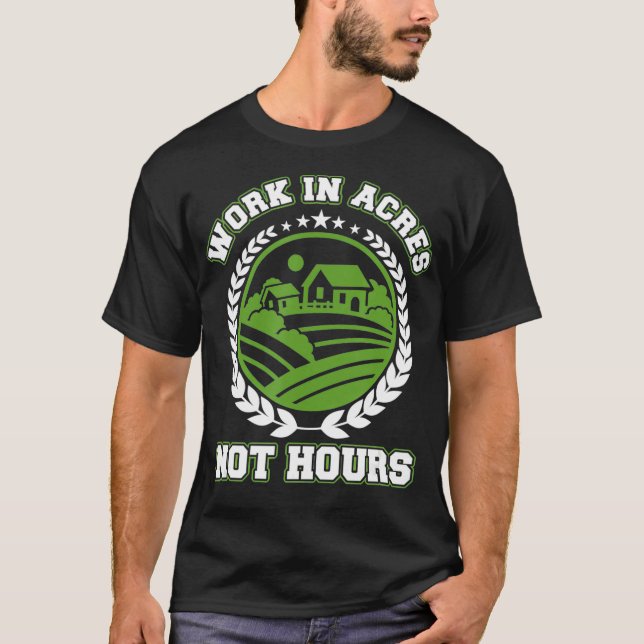 Camiseta Trabajos Agrícolas De Tractor Puller En Acres (Anverso)