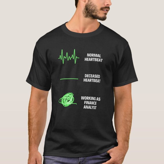 Camiseta Trabajos comerciales de analista de finanzas (Anverso)
