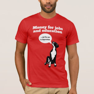 Camiseta Trabajos de dinero y educación Cachorro de Gran Da