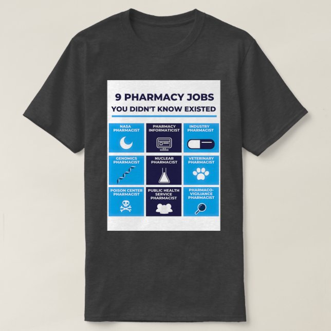 Camiseta Trabajos de farmacia que usted sabe que existen (Diseño del anverso)