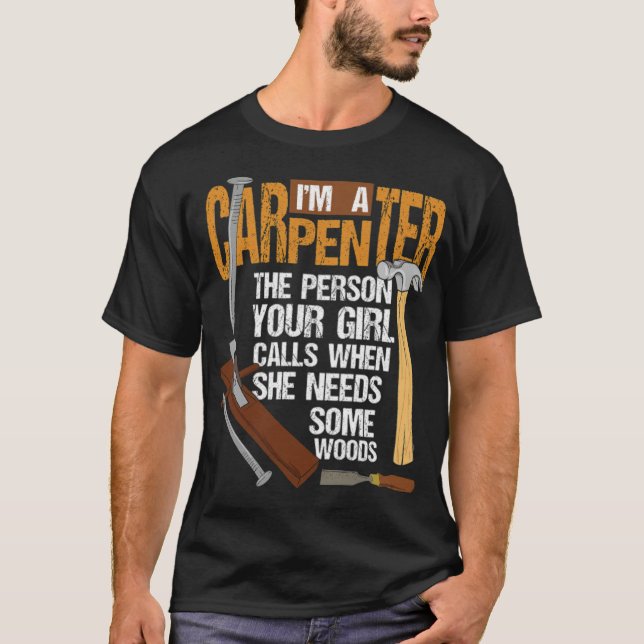 Camiseta Trabajos de madera Construcción de alimentos para  (Anverso)