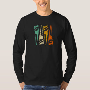 Camiseta Trabajos de madera de madera de madera de vidrio d