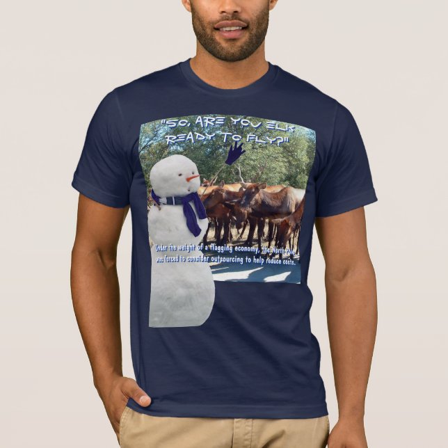 Camiseta Trabajos de outsourcing de Frosty (Anverso)