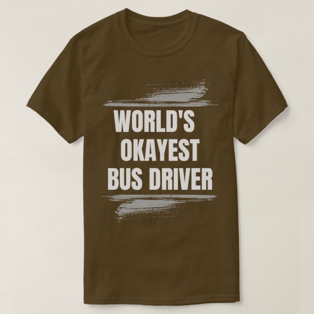 CAMISETA TRABAJOS DE PROFESIÓN DEL CONDUCTOR DE AUTOBUSES M (Diseño del anverso)
