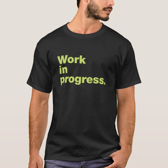 Camiseta Trabajos en curso (Anverso)