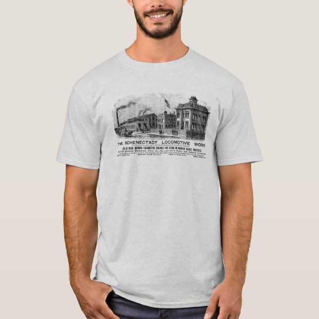 Camiseta Trabajos locomotores de Alco-Schenectady, 1870 (Anverso)