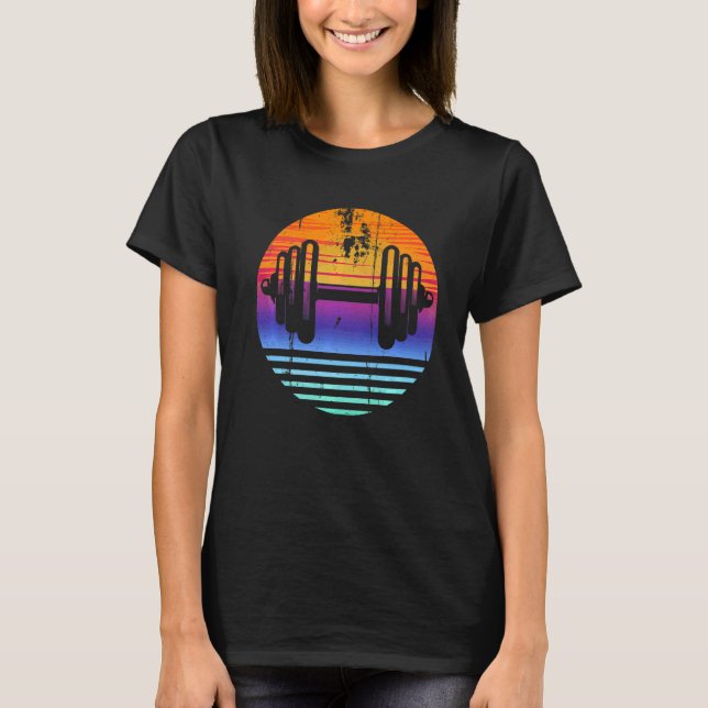 Camiseta Trabajos Retro De Levantamiento De Poderosos De Le (Anverso)