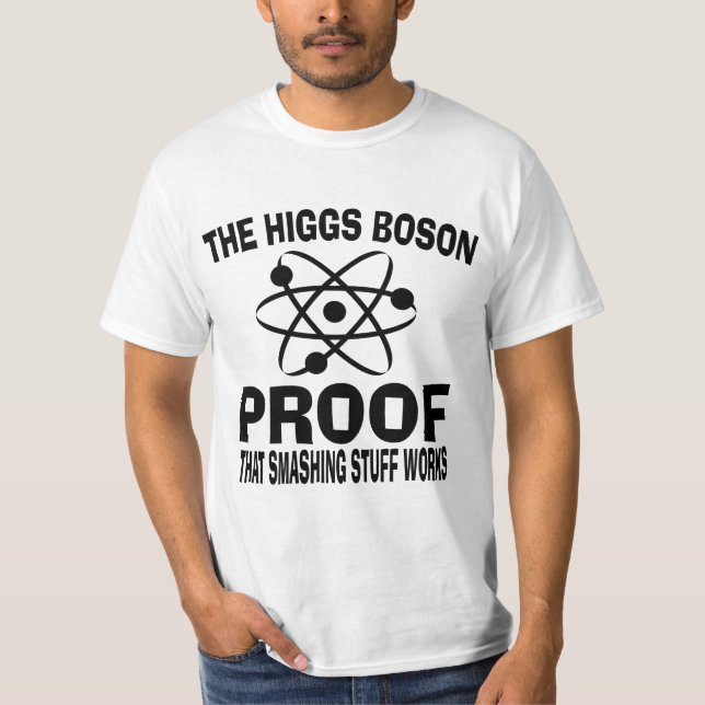 Camiseta Trabajos sensacionales de la materia del bosón de (Anverso)