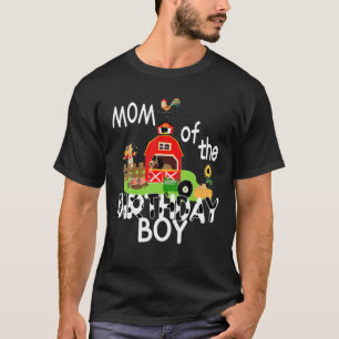 Camiseta Trac De La Madre Del Niño De Cumpleaños Barnyard
