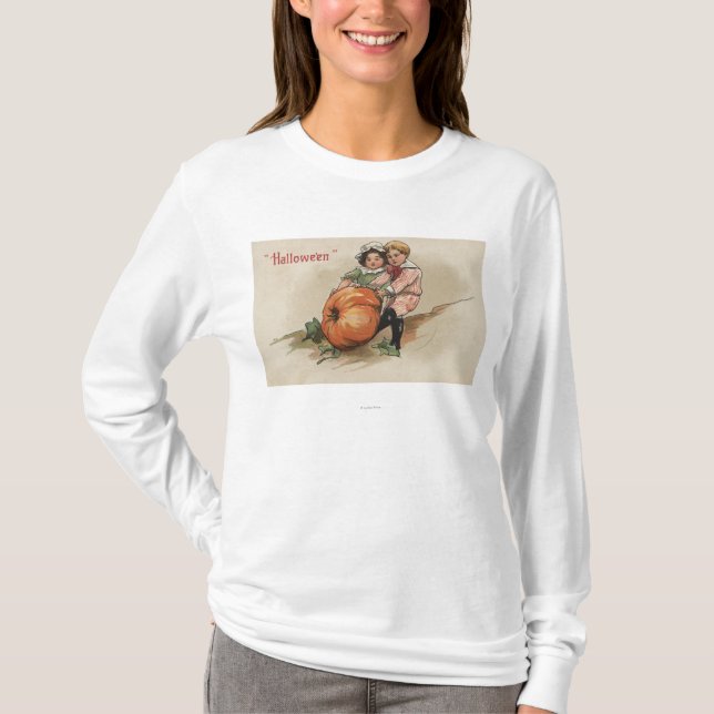 Camiseta Tracción de la calabaza encima de la ladera (Anverso)