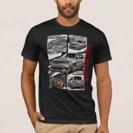 Camiseta Trackhawk Supercharged V8 JDM Panel de Manga