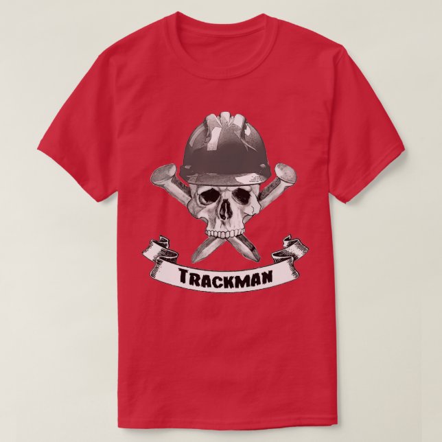 Camiseta Trackman Skull y Spikes Crossbone (Diseño del anverso)