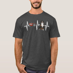 Camiseta Tractor agrícola Bernese Mountain Dog Heartbeat Do