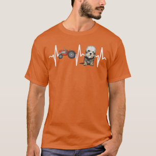 Camiseta Tractor agrícola Dandie Dinmont Terrier Heartbeat