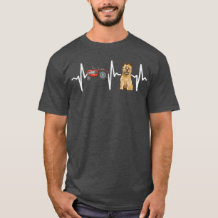 Camiseta Tractor agricultor Cairn Terrier Heartbeat Perro L